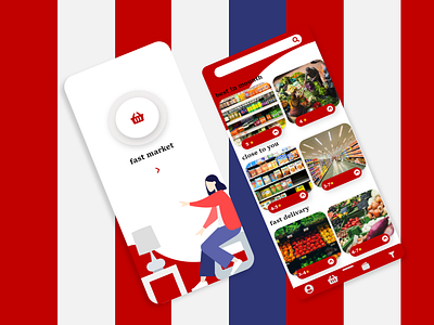 super market app aram monfared free shop supermarket ui ux