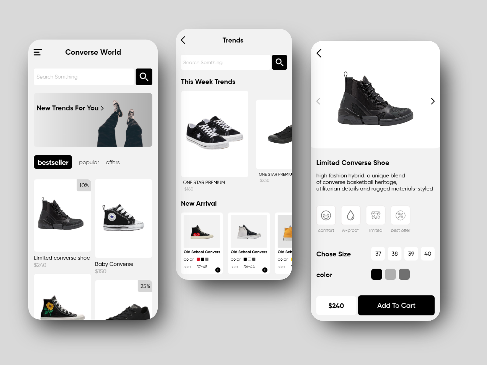 shoe shop by Aram Monfared on Dribbble