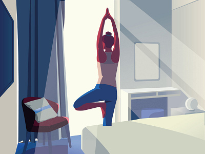 yoga girl app aram monfared branding design free illustration logo ui ux vector