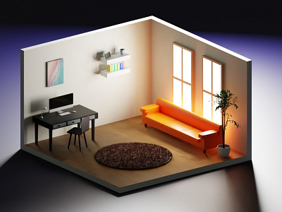3D Room Design 3d animation app branding design free graphic design illustration logo motion graphics ui ux vector