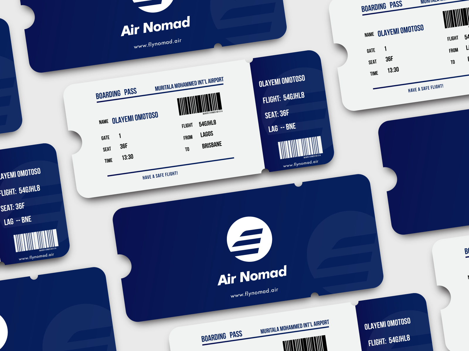 Dribbble AirNomadTicket.png by Olayemi Omotoso YhemoGFX