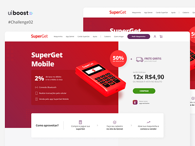 Redesign SuperGet Mobile challenge course redesign ui ui design uiboost ux webdesign website website design