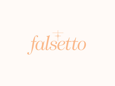 Falsetto logo logotype type typography wordmark