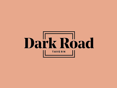 Dark Road Tavern badge branding daily logo emblem identity logo tavern type