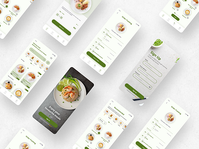 Food delivery mobile app design