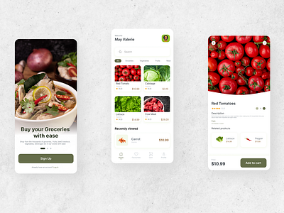 Foodstuff delivery app