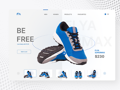 Sneaker store website design