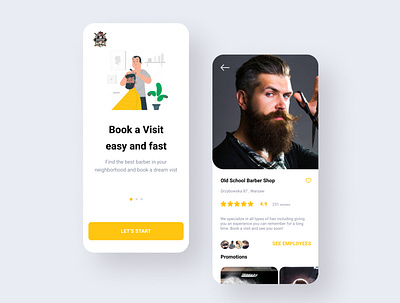 Mobile app design for saloon app design ui uidesign uidesigner uiinspiration uiux user interface design ux uxdesigner