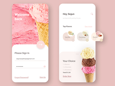 ice cream screen