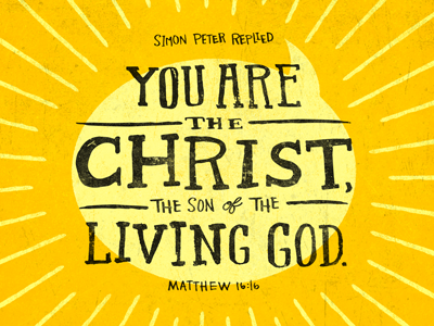 Matthew 16:16 hand lettering type typography verse verse of the day