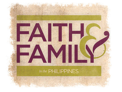 Faith And Family typography work projects