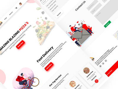 Pizza Restaurant Landing Page Design