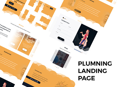 Plumber landing page by Ahmed Raza on Dribbble