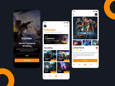 Game Download App UI Design