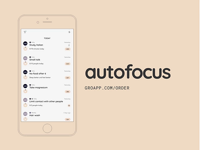 Autofocus habit tracker ios task manager ui ux