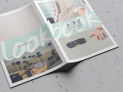 S/S Lookbook Template booklet brochure editorial fashion graphic river lookbook mockup spring summer template