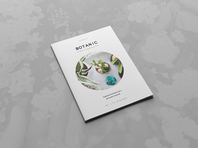 Cover Detail booklet botanic editorial grid layout magazine modern photography portfolio template