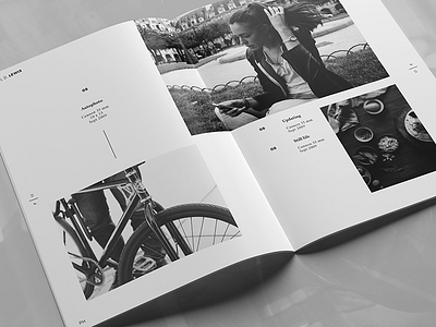 B+W spread black brochure editorial magazine monochrome photography portfolio white