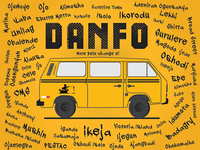 Danfo illustrator danfo bus adobe