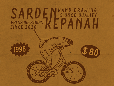 SARDEN badge design vintage design