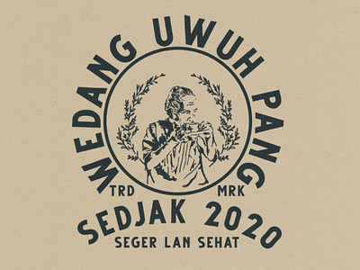 Uwuh brand logo vintage design