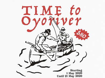 Fishing Time badge design vintage design