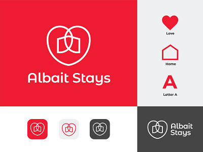 Albait Stays Logo brand icon brand identity branding creative logo graphic design logo logo brand logo bucket logo designer logo icon logomark rent