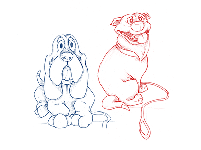 Sketching dogs