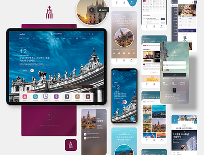 catholic web & mobile app uiux design app catholic design mobile ui ux website