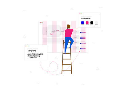 Design system branding design illustration vector web