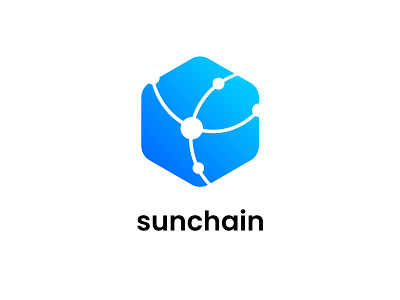 Sunchain, l'énergie solaire en blockchain branding design logo