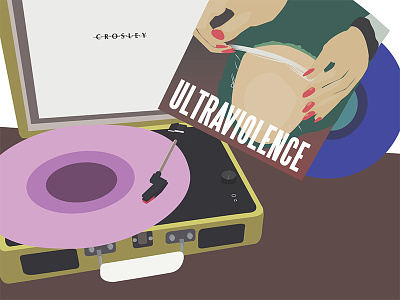 Crosley & Lana crosley lana del rey lp music record player ultraviolence vinyl