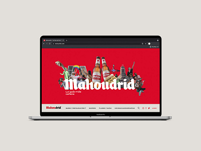 Mahoudrid: Website Header art direction concept design graphic design ui web web design