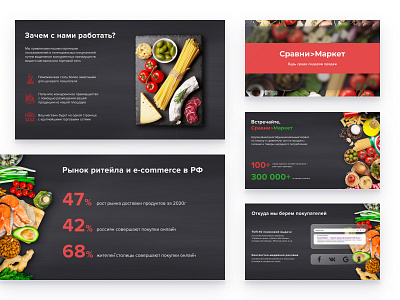 SravniMarket design figma pitch powerpoint presentation