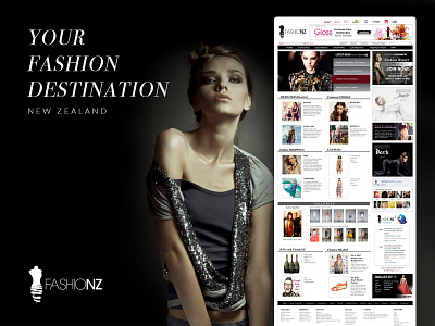 Brand & Web Design / FashioNZ branding design fashion graphic design magazine web web design website website design