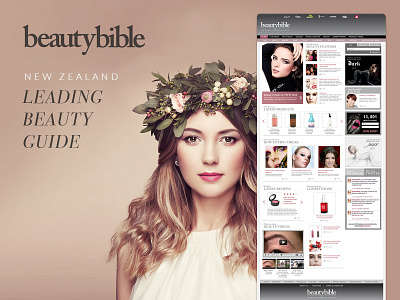 Brand & Web Design / Beauty Bible beauty branding design fashion graphic design logo magazine skincare web web design website website design