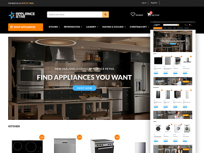 Brand & Web Design / Appliance Star appliance branding design ecommerce graphic design home living logo online shopping retail web web design website website design