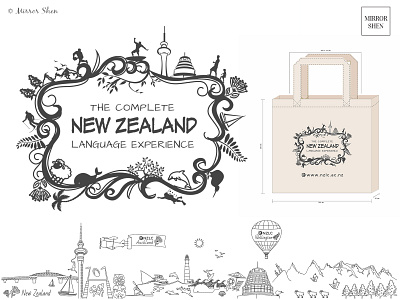 Illustration Design for Eco Bag / NZLC