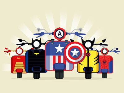 Vespa Superhero Editions