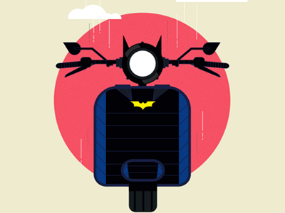 Batvespa batman superhero vespa