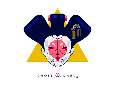 Ghost In The Shell character cool design ghost ghostintheshell icon illustration line lineart movie poster