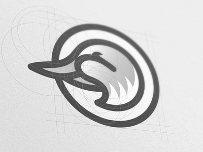 Lakepark Studio Logo Process brand branding duck flat golden ratio grid guide icon logo process vector