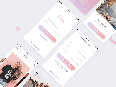 Pow E-Commerce Mobile UI Concept