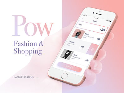 Pow E-Commerce Mobile UI Concept