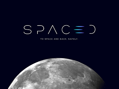 Spaced challenge Logo Design branding logo moon space spaced spacedchallenge