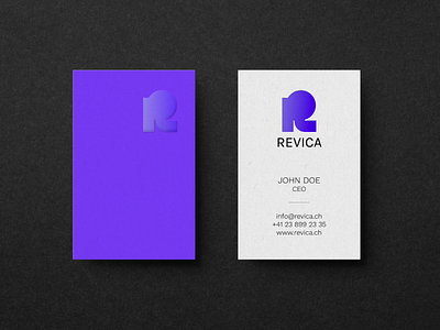 R logo business card