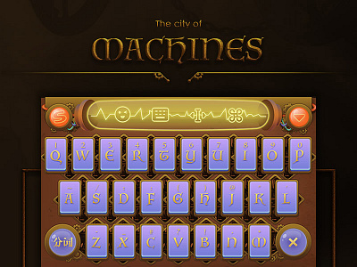 The age of steam age keyboard of steam the theme typewriting
