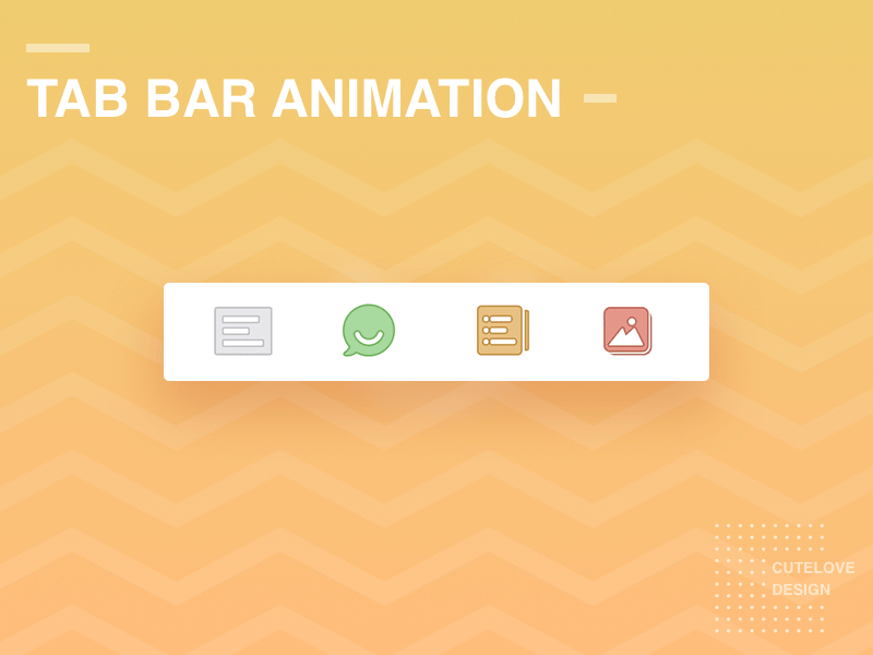Tab Bar Animation animation app bar guide illustration ios launch page school screen tab ui