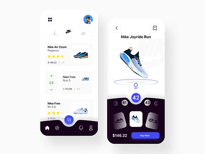 shoe store application adobe card app credit credit card credit cards design figma nike nike air nike shoes shoes shoes app shoes logo shooping shop ui ui ux ui design uix uixdesign