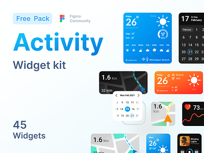 Activity Widget kit activity figma figma community figma ui free pack free product freebie ios ios widget kit product product designer ui ui kit ui pack uiux uix ux widget widgets